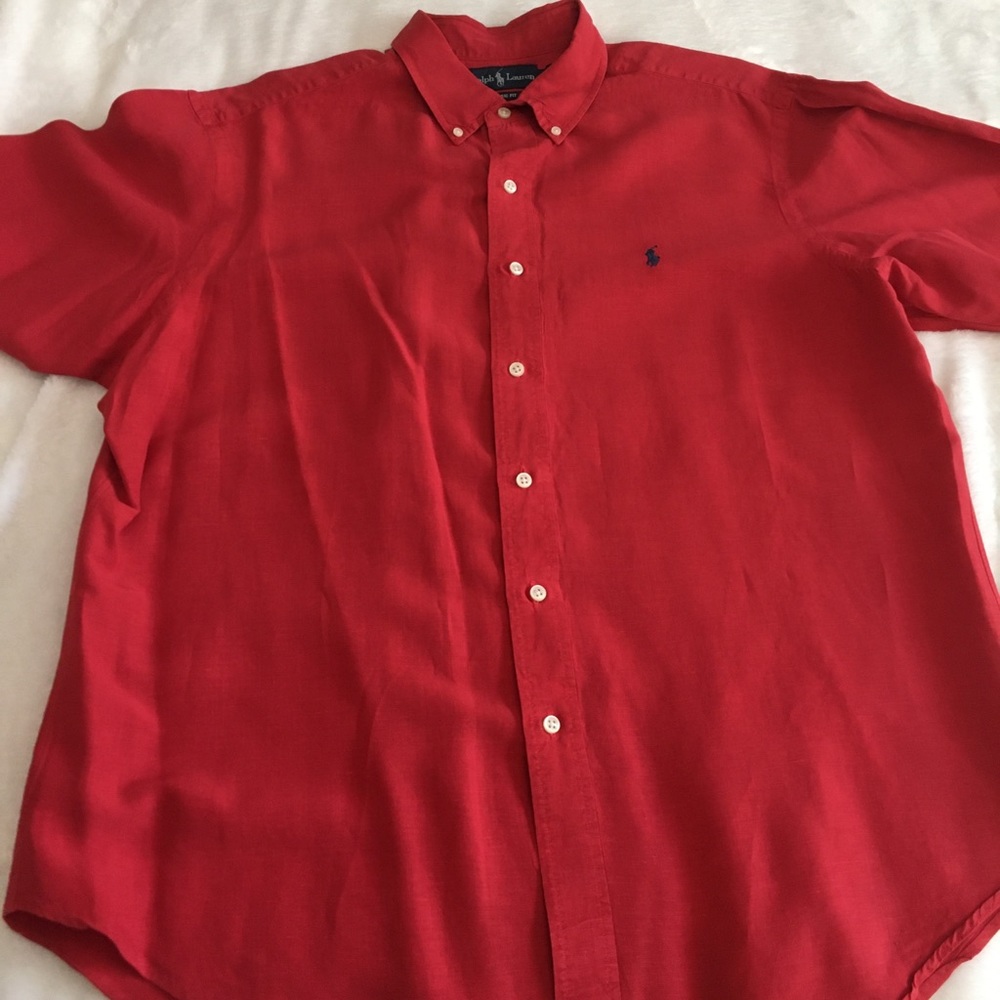 Men’s Polo Short Sleeve Button Down
